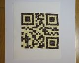 A picture of step 7 of QR Code in Chocolate Squares.