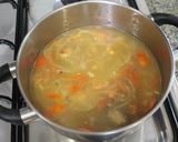 A picture of step 6 of Filippino Mung Bean Soup.