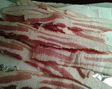 A picture of step 5 of Bacon, Individually Freezing Slices.