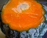 A picture of step 1 of Whole Kabocha Squash Baked Cheesecake.