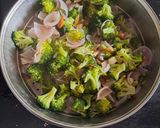 A picture of step 2 of Broccoli Almond Soup.