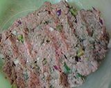 A picture of step 3 of MediterraneanInspired patties.