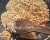 A picture of step 2 of Peanut barfi.