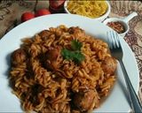 A picture of step 12 of Spicy chicken Meatball Pasta😋🍝🍲.