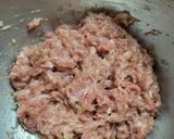 小白菜豬肉蒸餃(餃皮燙麵法）的食譜步驟4照片