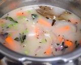 A picture of step 7 of Coconut milk rice.
