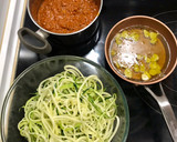 Foto del paso 3 de la receta: Tallarines de calabacín con boloñesa de ternera a mi manera 🌶🍅🧄🌶