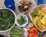 A picture of step 1 of Dinengdeng with fried fish.