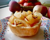 Hình bước làm 8 của món 💚 Bánh Tart Táo Xuân Đào Hạnh Nhân