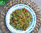 Foto langkah ke 4 dari resep Tumis Bunga Pepaya Teri (tips agar tdk pait).