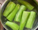 A picture of step 2 of Chichenge Fry or Snake Gourd Stuffed Fry.