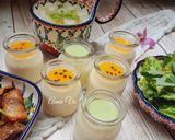Hình bước làm 4 của món Panna cotta chanh dây và matcha