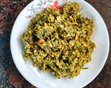 A picture of step 4 of Green Chilies Thecha.