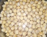 A picture of step 1 of Green Masala Chickpeas.