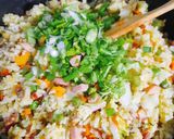 Hình bước làm 4 của món Cơm rang thập cẩm