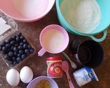 Foto del paso 1 de la receta: Cupcakes de limón y arándanos 🫐🍋