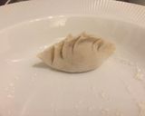 A picture of step 3 of Yakigyoza made from scratch 🌾.