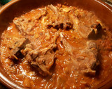 Foto del paso 11 de la receta: Cazuela de arroz, con chuletas de cordero y pimientos fritos