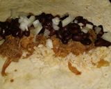 A picture of step 10 of Iz's Pulled Pork Burrito.