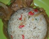 Foto langkah ke 5 dari resep Nasi Hainan saus bombay.