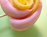 A picture of step 5 of Easy Flower-Shapes! Ham and Cheese Rose Bento Box Fillers.