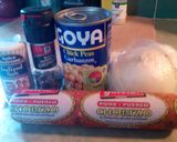 A picture of step 1 of Sunshne's Chorizo chick peas breakfast.