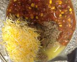 A picture of step 6 of Beef Enchilada Casserole.