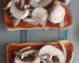 A picture of step 2 of Scrumptious easy to make pizza toast..