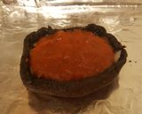 A picture of step 4 of Portobello Cap Pizza - No-carb / Vegetarian.