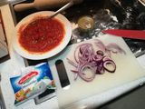 Pizza casera con atún y cebolla 🇮🇹