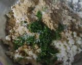A picture of step 1 of Sabudana thalipith.