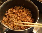 A picture of step 1 of Ginger Teriyaki Soboro Rice Bowl.