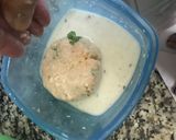 A picture of step 6 of Chicken Burger.