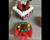 A picture of step 1 of (Christmas Cupcakes) Santa Chimney & Wreath Cupcakes.
