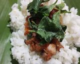 Foto langkah ke 4 dari resep Nasi Bakar Cumi Asin.