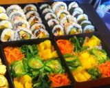 A picture of step 10 of 3 Different Kimbaps (Korean Seaweed Rolls).