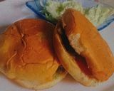 A picture of step 1 of Karachi's special hunter beef burger.