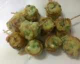 A picture of step 9 of Fragrant Shiso, Chikuwa Fish Stick and Nori Seaweed Fried Morsels.