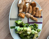 Foto del paso 6 de la receta: Pechuga de pavo con soja y brócoli con queso fundido