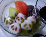A picture of step 15 of An-mitsu with Panda Shiratama Mochi Dumplings.
