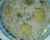 A picture of step 8 of Alu white rice.
