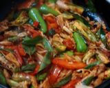 A picture of step 3 of Mackerel,Mushrooms& Papad.
