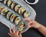 Foto langkah ke 7 dari resep Homemade Sushi (Bonus resep + cara bikin Mirin & Saos Mentai).