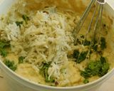 A picture of step 3 of Green nashta/pancakes-vegetable pancake.