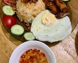 Hình bước làm 3 của món Cơm tấm sườn trứng