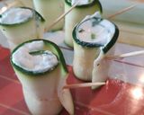 Une image de l'étape 4 de Roll frais de courgette apéritif.