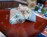 A picture of step 9 of Turkey and Spinach Breakfast Burrito.