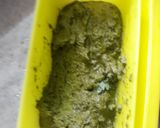 A picture of step 1 of Surmai Pulao Hara Masala.