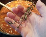 Une image de l'étape 6 de Lentilles vertes aux lardons et aux légumes.