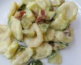 A picture of step 4 of Orecchiette with Zucchini and Pancetta.